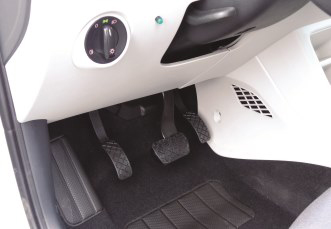 Kempf left foot accelerator pedal