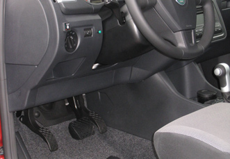 electronic left foot accelerator pedal